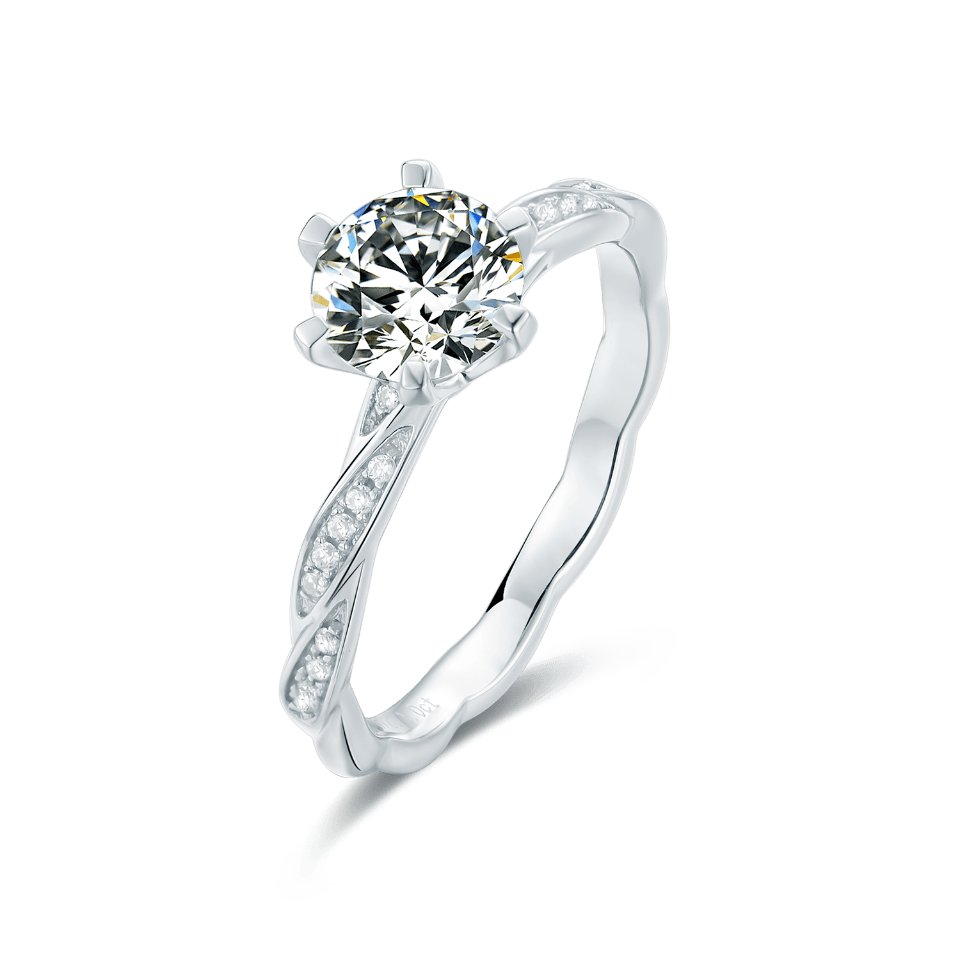 Tenderness CVD Diamond Ring-D color VVS - supskart