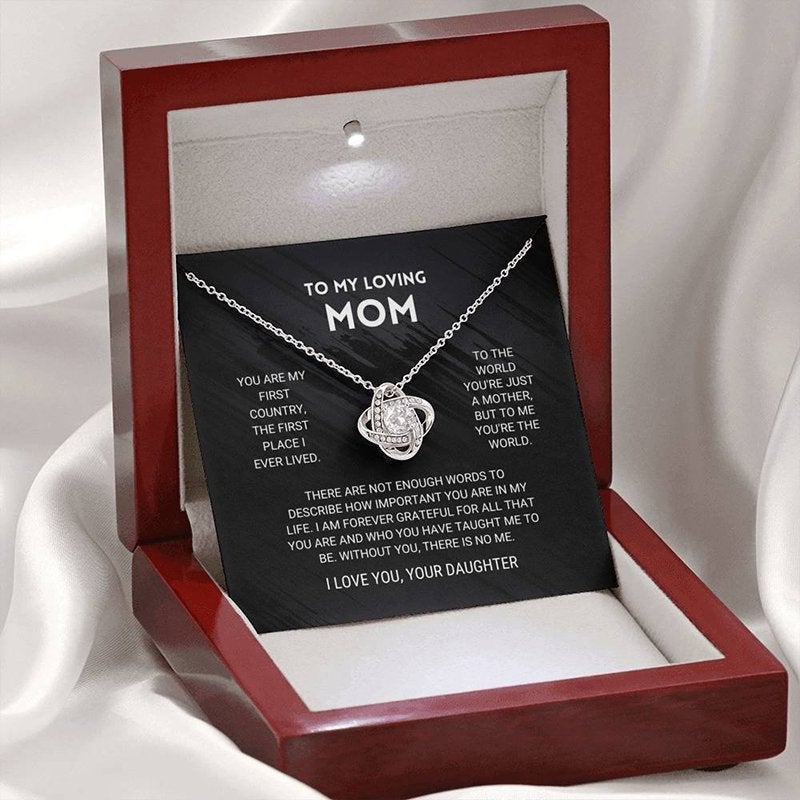 🎁The best gift for mom in 2022🎁-Love Knot CVD Diamond Necklace-Pre-sale - supskart