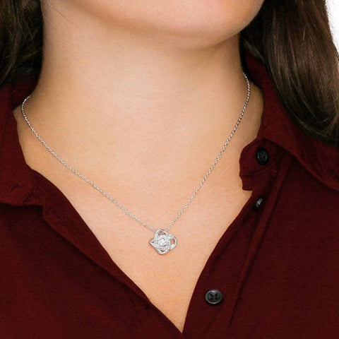 🎁The best gift for mom in 2022🎁-Love Knot CVD Diamond Necklace-Pre-sale - supskart