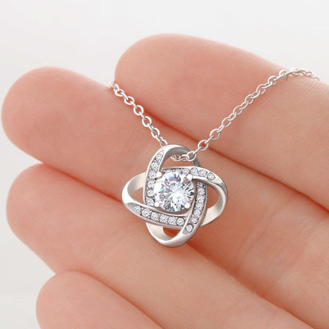love knot diamond necklace