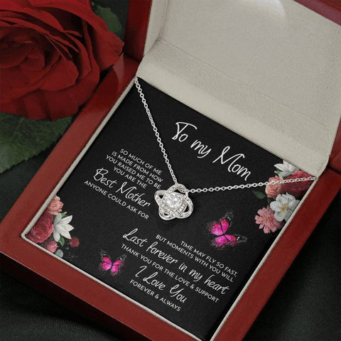 🎁The best gift for mom in 2022🎁-Love Knot CVD Diamond Necklace-Pre-sale - supskart