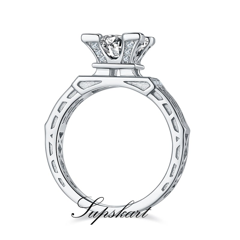 Tower CVD Diamond Ring-D color VVS - supskart