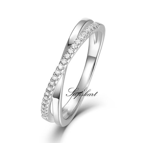 X Style Couple CVD Diamonds Ring-D color VVS - supskart